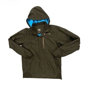Men's The North Face Outdoor Dry vent Black Jacket with Blue Lining Size Medium